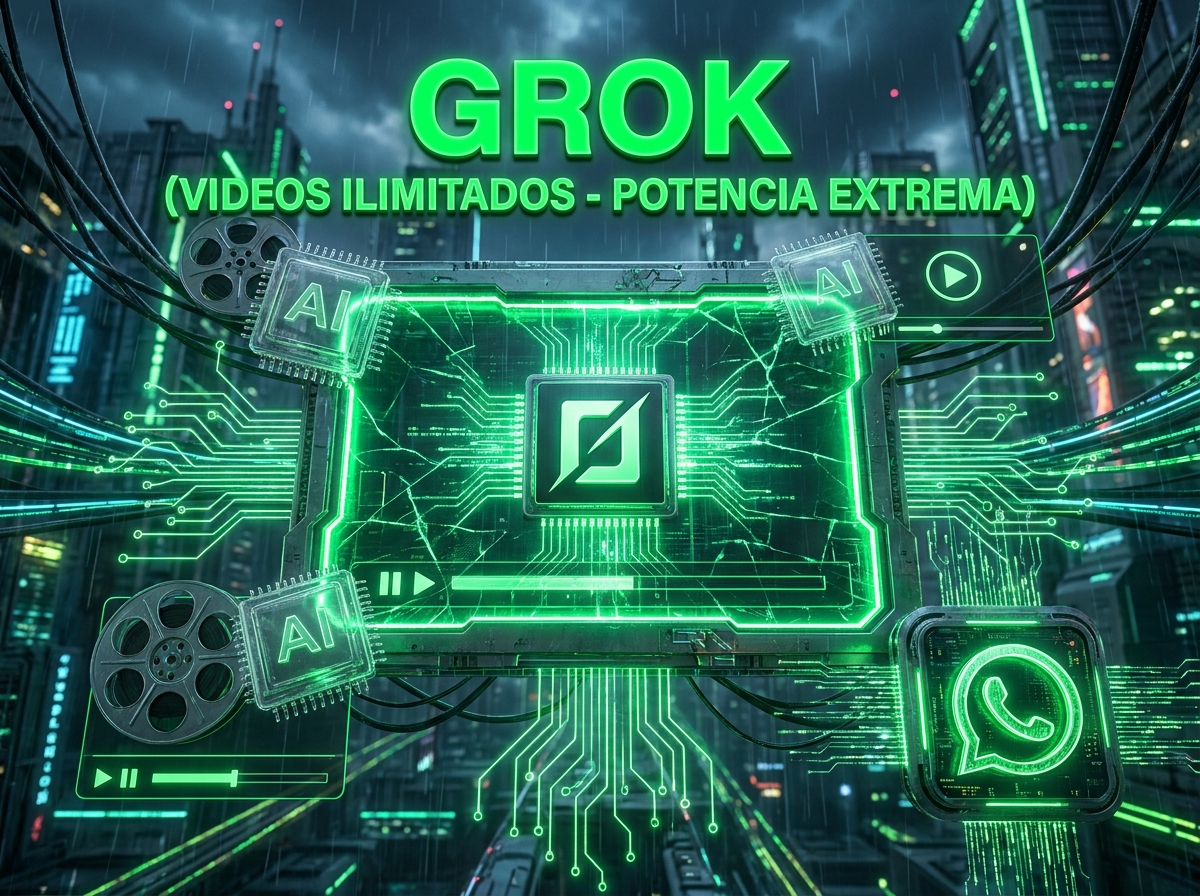 Portada neón verde de Grok